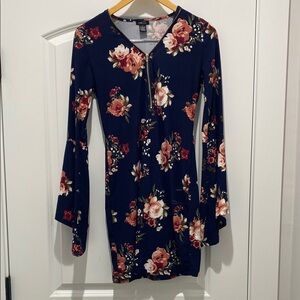 Floral Long Sleeve Dress